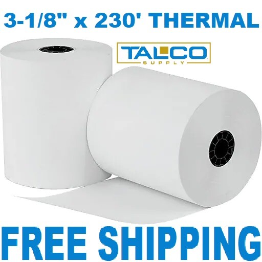 (10 Rolls) 31/8" x 230' BPA Free Thermal Paper (Star TSP100) FREE