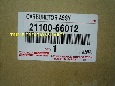 2110066012 Genuine Toyota Carburetor Assy 1FZF 21100-66012 OEM | eBay