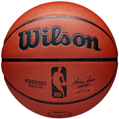 Basketball Unisex, Wilson NBA Authentic Series Indoor-Outdoor Ball, Orange