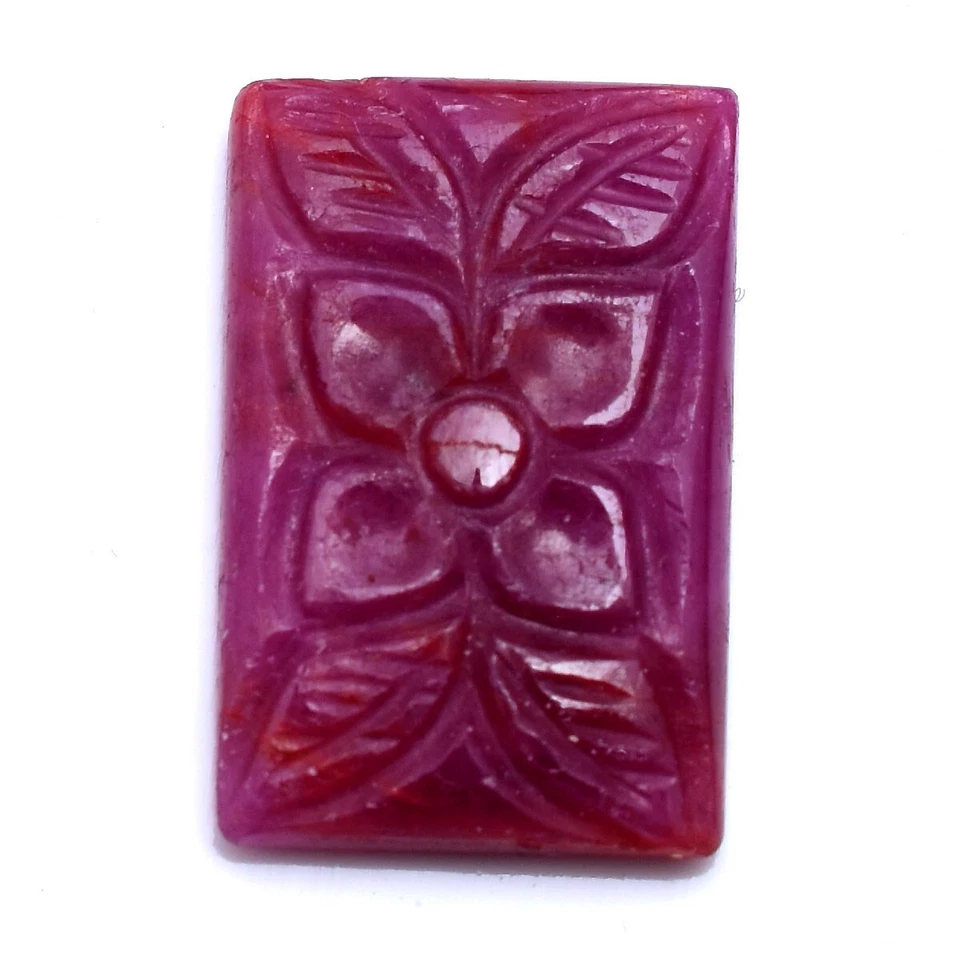 12.50 Cts Natural Ruby Untreated Rare Moghul Carved Exclusive Loose Gemstone - Image 3 of 4