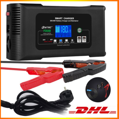 36V/48V 18A Batterieladegerät - 4-Modus Ladegerät Für LiFePO4/AGM/Blei-Akkus