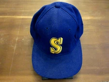 KEN GRIFFEY JR KEN GRIFFEY MARINERS HOF SIGNED AUTO VTG SS PRO WOOL CAP HAT JSA 