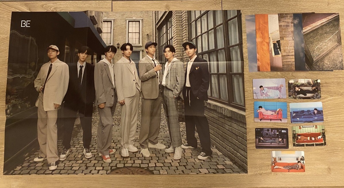 BTS BE アルバム フォトカード付き BTS BE Album Official Photocard Postcard Poster Suga Jimin V