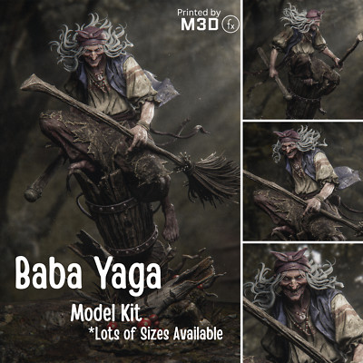 Modell Baba Rajz BABA YAGA - 3D model kit figure (1:6, 1:9, 1:12, 1:18, 1:24) Fan Art ...