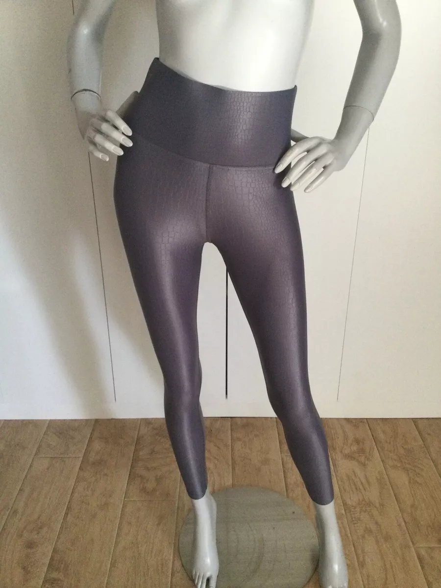 Carbon38 High Rise Crocodile Print Light Gray Legging Size S