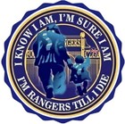 GLASGOW RANGERS TILL I DIE ROUND CIRCLE SCALLOPED EDGE METAL SIGN PLAQUE