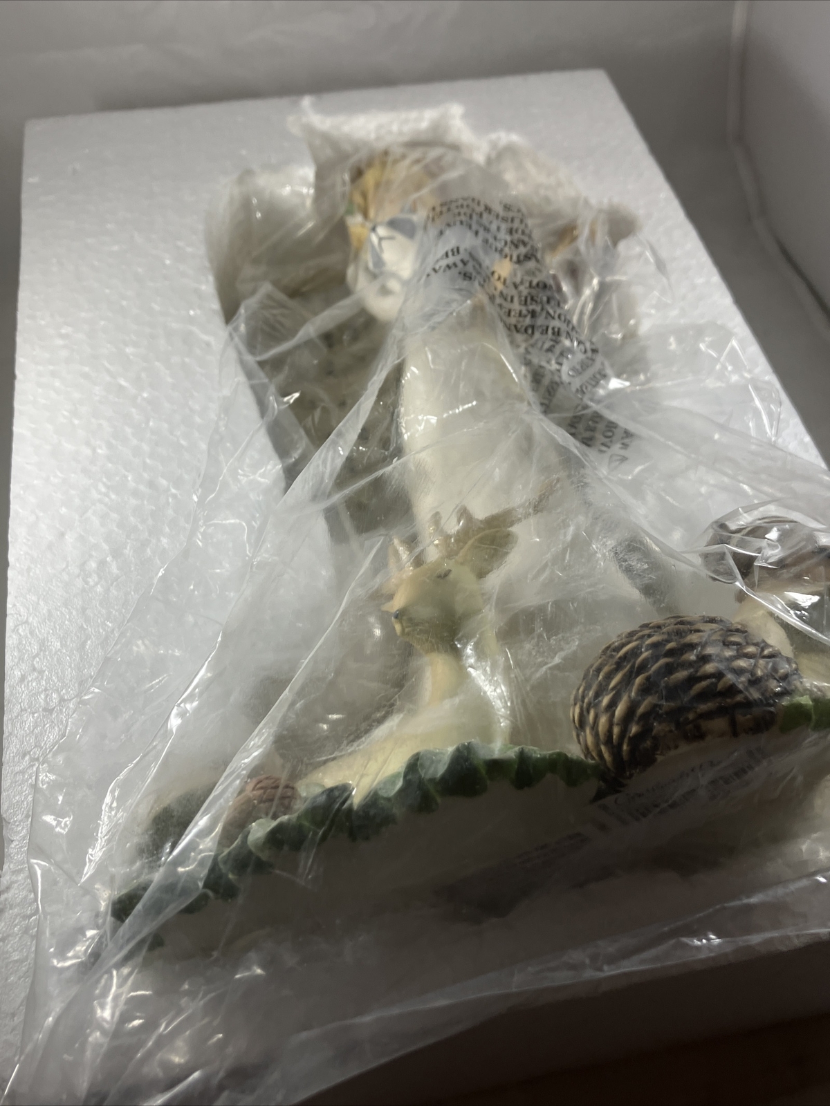 Grasslands Roads Winter Wilderness Angel With Music Notes 12” Resin HTF