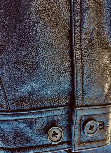 STRUCTURE SUPERIOR QUALITY LEATHER COAT JACKET HEAVY DUTY BLACK MENS SZ MED - Picture 6 of 9