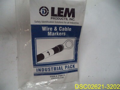 Qty=17 Sealed Books: LEM Wire & Cable Marker Books with Characters 0-45 IPWM-14