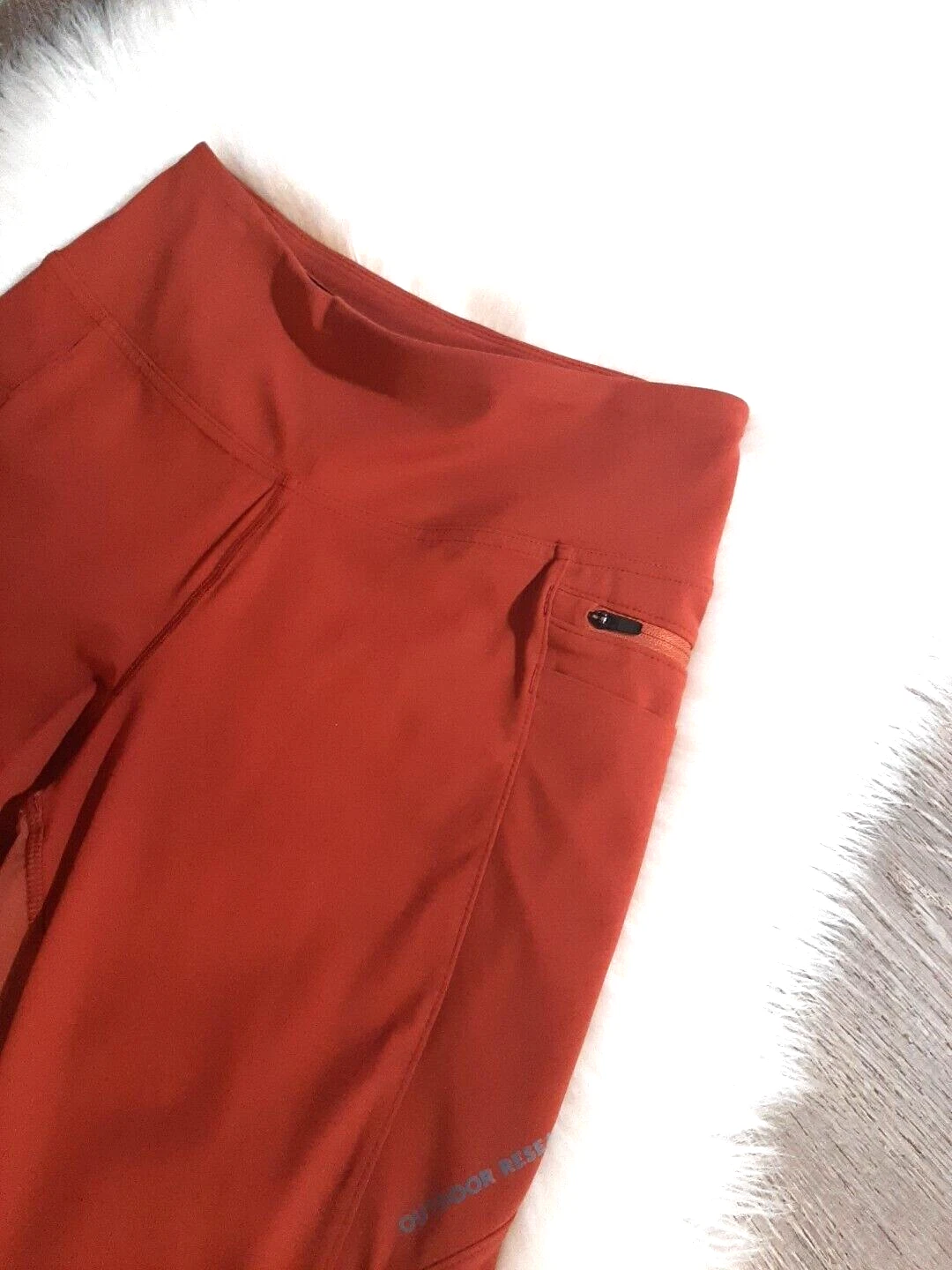 outdoor-research hiking pockets logo cinnamon leggings
