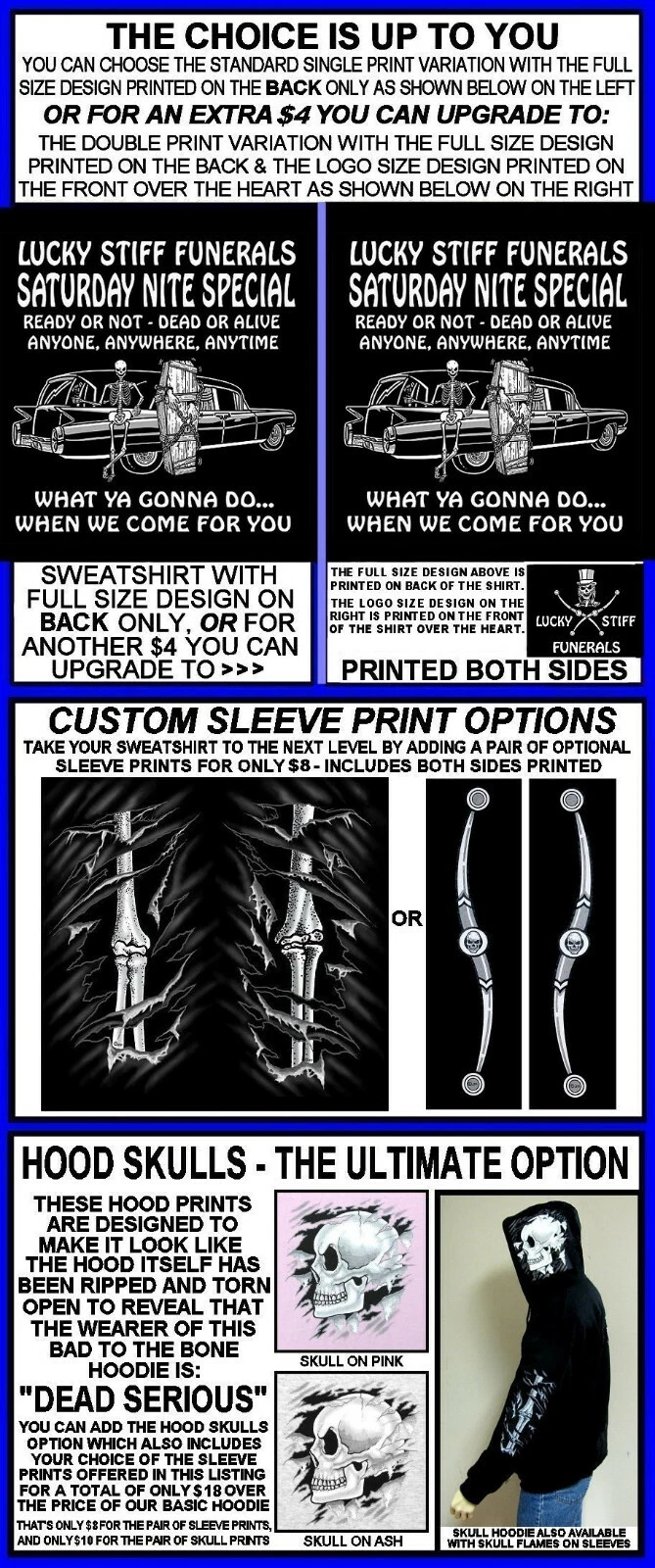 COACH Felpa con cappuccio Lucky Stiff Funerals What You Gonna Do When We Come For You