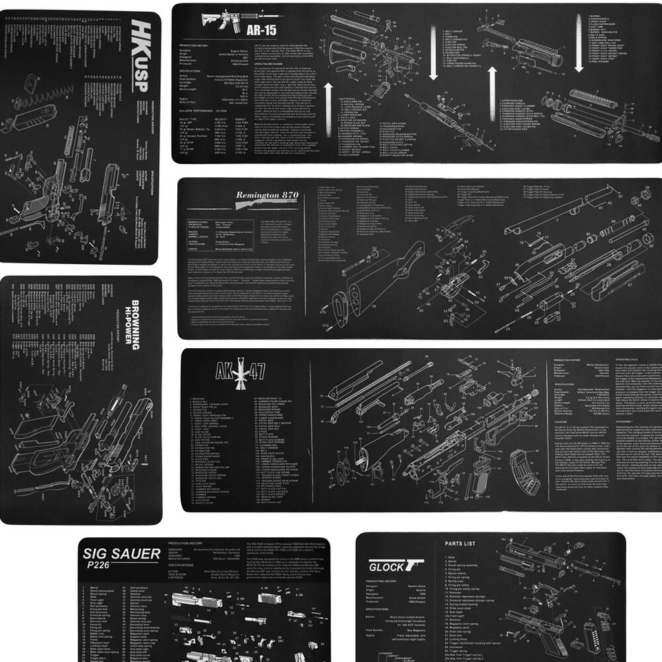 Hot selling firearm structure pattern mouse pad, oversized computer game pad - Image 2 of 4