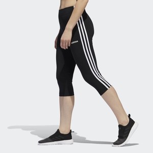 Adidas Women's 3-Stripes 3/4 Tights - DZ8467 - Black / White - XL | eBay