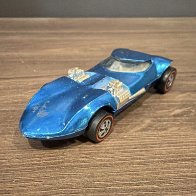 Hot Wheels Redlines Redline Twinmill Blue Diecast 1:64 Vehicle Car 1968