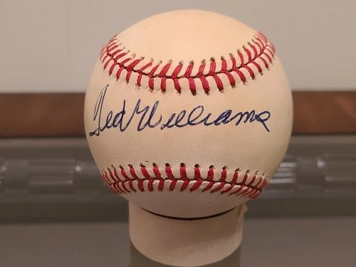 Ted Williams Boston Red Sox Autographed 1986 World Series Baseball Beckett