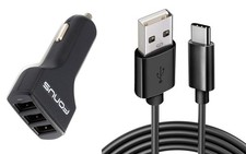 For Galaxy Z Fold 3/4/5/6/7 - Car Charger 36W 3-Port USB