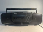 Sony CFS-D30 Portable Boombox AM FM Cassette Player Recorder Mega Bass