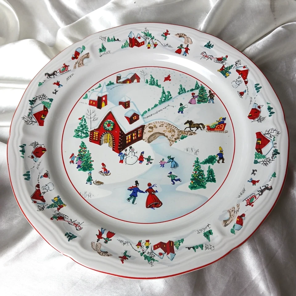 JUEGO DE CENA DE NAVIDAD BLANCO FARBERWARE VINTAGE PARA 6 + CREMA, AZUCARERO Foto 2 de 4
