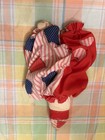 Antique Vintage 1950’s Handmade Clown. Red White & Blue. Embroidered. Nicely — photo 2