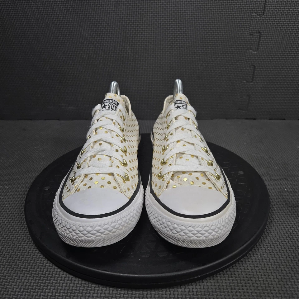 Zapatos Converse Chuck Taylor All Star para mujer talla 7 para mujer 9 lunares dorados 156601F Foto 2 de 4
