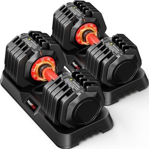 Paire de jeux de sonnettes réglable 25 lb/50 lb Sonnettes réglables 10-in-1 Gratuit