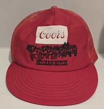 Coors Beer Belgian Hitch Truckers Hat Mesh SnapBack Cap K-Promotions USA Made