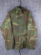 Woodland Camo Camouflage ECWCS Parka Cold Weather Jacket Size Large Regular