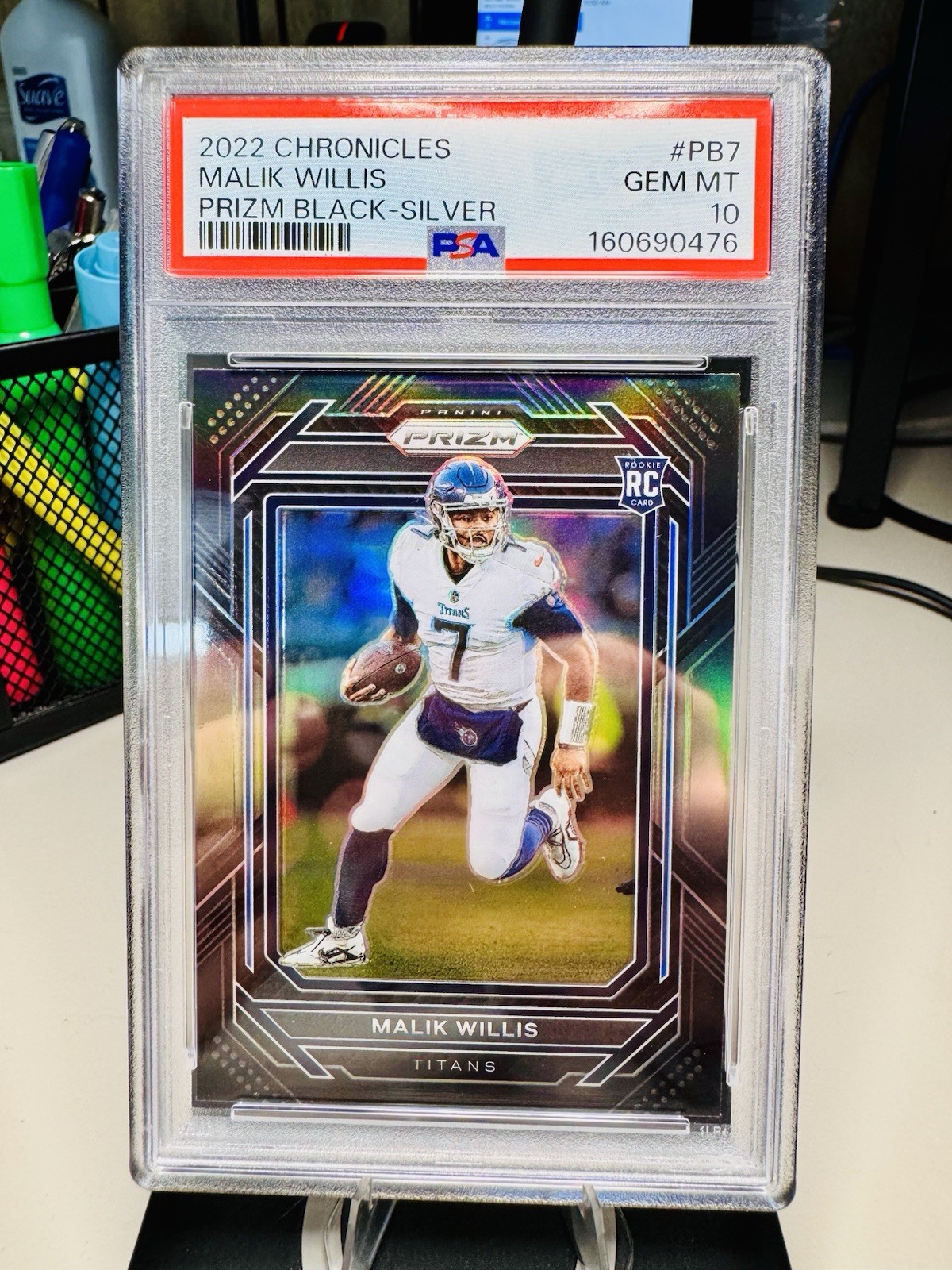 Malik Willis Panini Chronicles Prizm Black #PB7 Silver