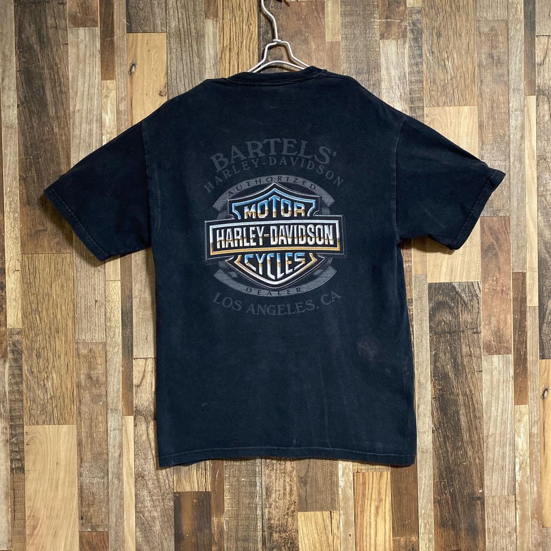 【RASHOMONG】Harley Davidson California Tシャツ / unisex Harley Davidson Los Angeles double-sided print T-shirt size