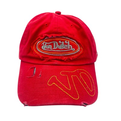 Vintage Von Dutch Cap Distressed Big Logo Baseball Hat
