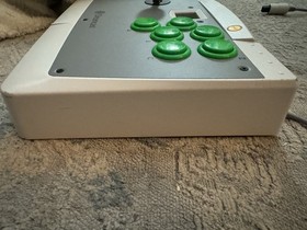 SEGA Dreamcast Arcade Stick HKT-7300 Wired Controller Gray Green White TESTED