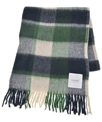 emmi atelier Scarves NavyxWhitexGreen(Check Pattern) F 2200658392054