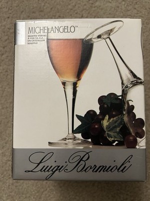 Luigi Bormioli Michelangelo Masterpiece Blown Crystal White Wine Glass Set of 7