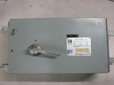 General Electric Type QMR Fusible Interrupter THPS364 200 Amp 600 Volts (Unteste
