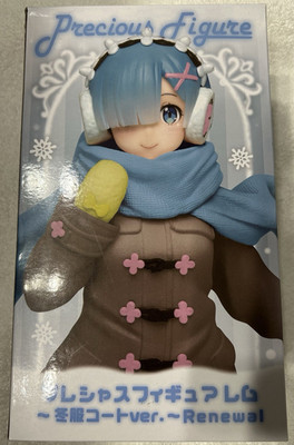 Taito Precious Figure Re:Zero Rem Winter Coat ver. Renewal PVC/ABS Anime Figure