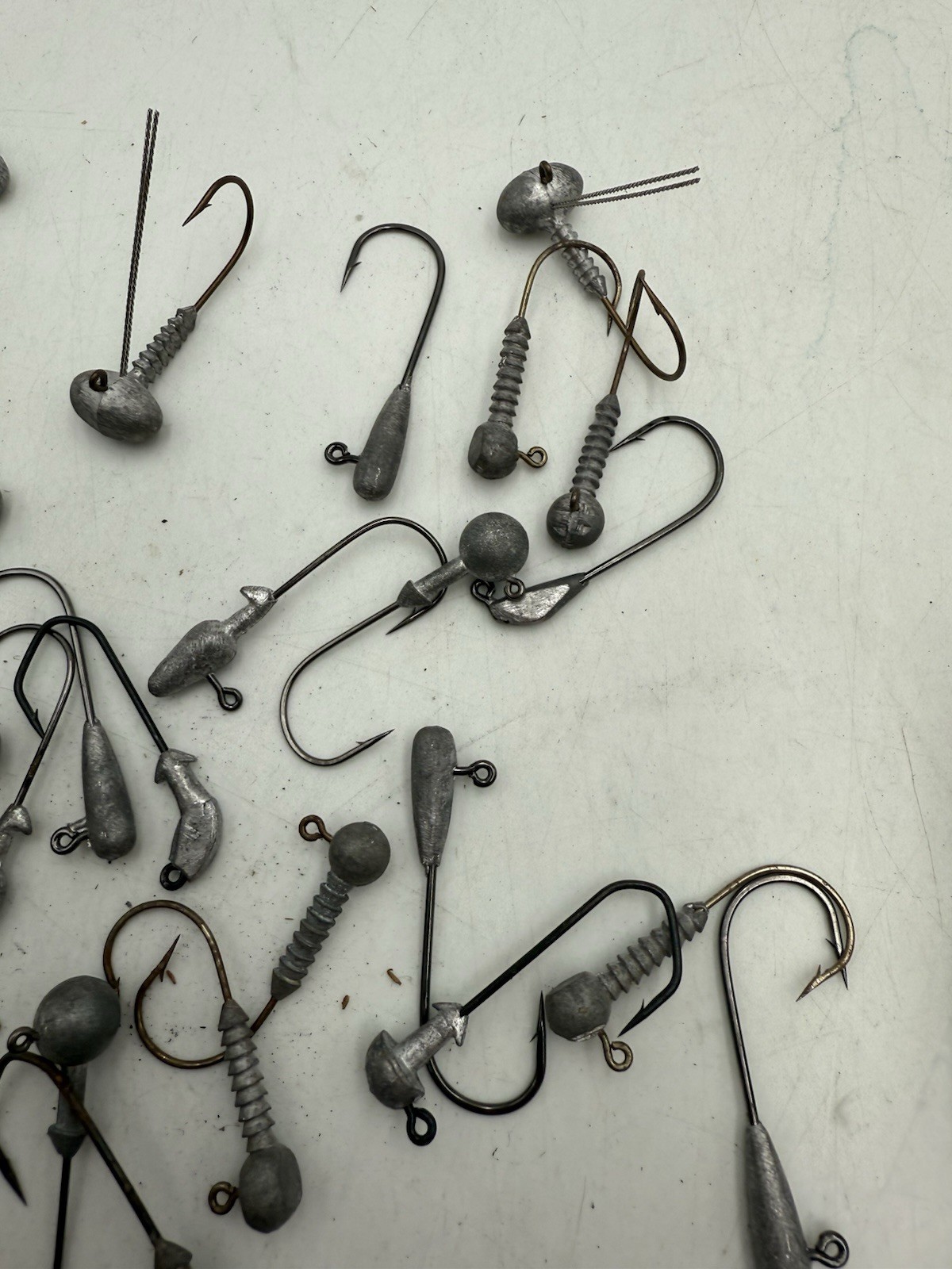 JigHead Hook Lot Weighted Hooks Varity of Sizes HUGE LOT Stand Up Football MORE!