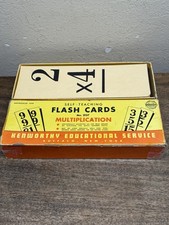 Vintage Kenworthy Educational Service Flash Cards Math Multiplication 2137