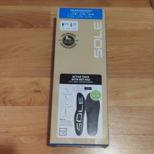 SOLE Orthotic Insoles Active Thick w/ Met Pad - Men 8/ Women 10 Arch Support