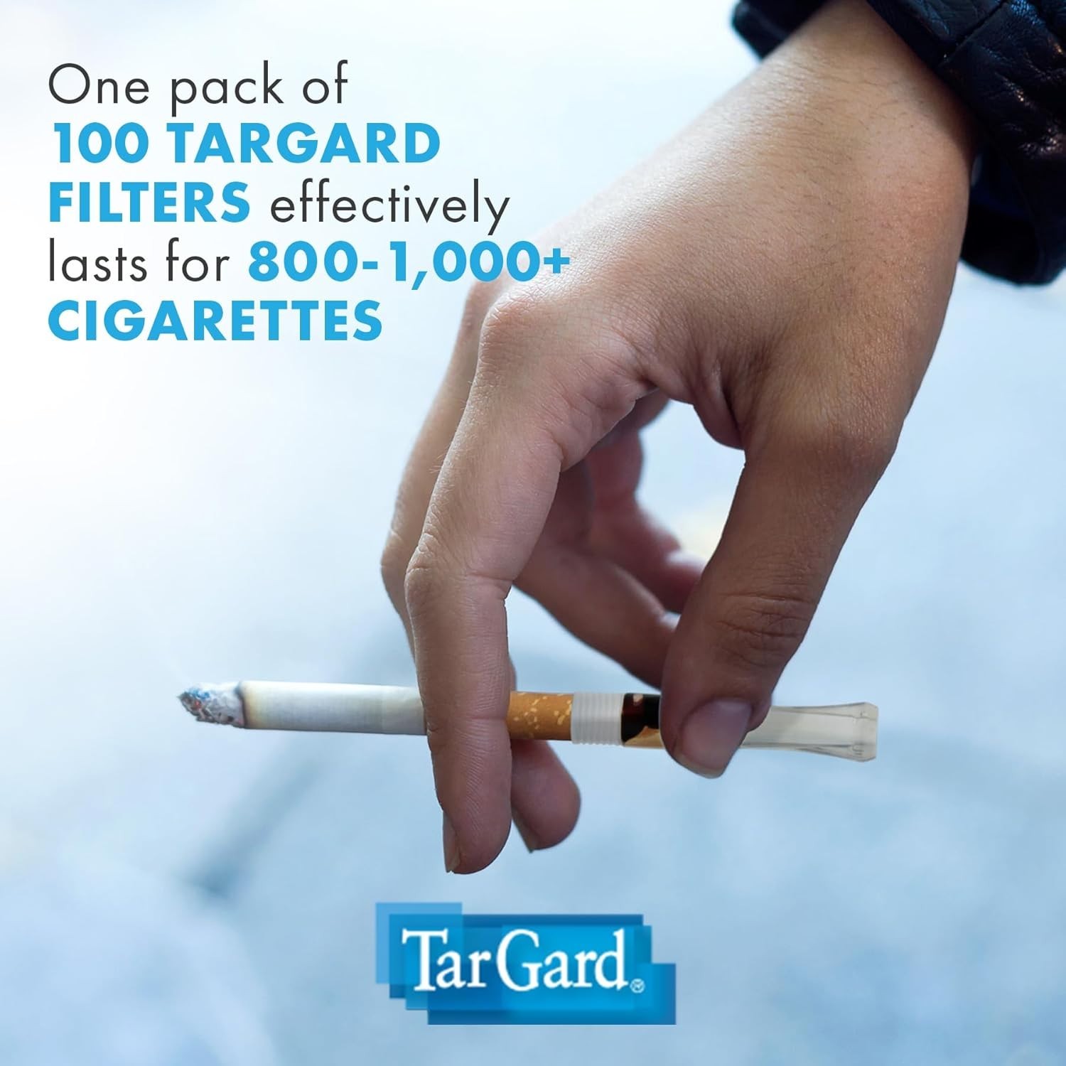 Effective 100-Pack Cigarette Filters - Lasts 10-20 Cigarettes, Compact Design
