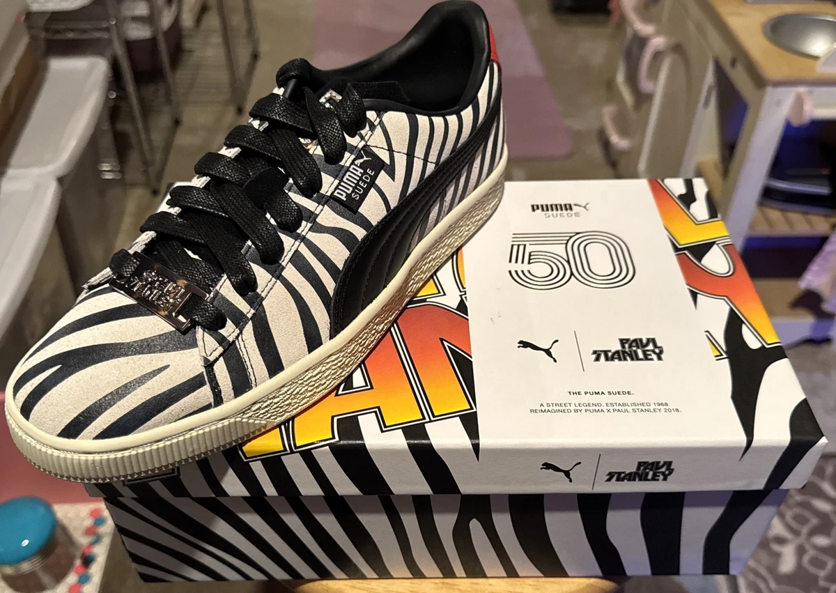 PUMA Paul Stanley × Suede Classic / Zebra \'KISS\' 366288-01 US men Size 9 Paul Stanley x Puma Suede Classic KISS for sale | eBay main image 2