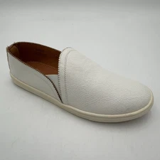 Sun + Stone Womens Mariam Almond Toe Loafers, White, Size 9.0