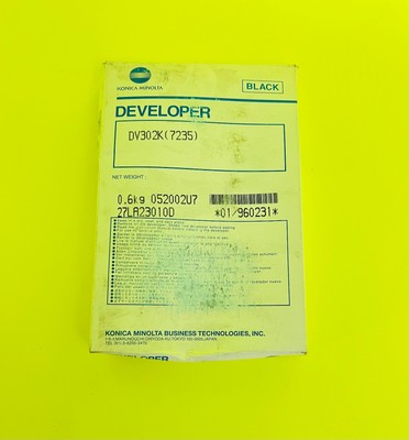 Genuine OEM Konica Minolta DV302K 960231 Developer Black 7222 7228 7235 OEM