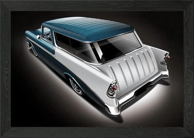 Nomade Station Wagon gerahmtes Wandbild Poster Leinwanddruck Bild