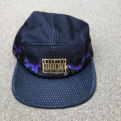ROCKSMITH Explicit Content Mesh 5 Panel Hat Men's Strapback Cap Black NWT