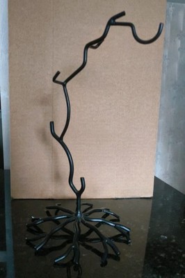 Bard's Wrought Iron Tree Branch Ornament Stand 15.5 Inches Tall