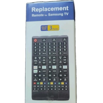 Replacement Remote Control for Samsung Smart TV, Non Programming, 3 Pack