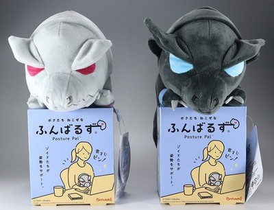 Set of 2 Zoids Funbaruzu Zeke Shadow Plush Doll Posture Pal