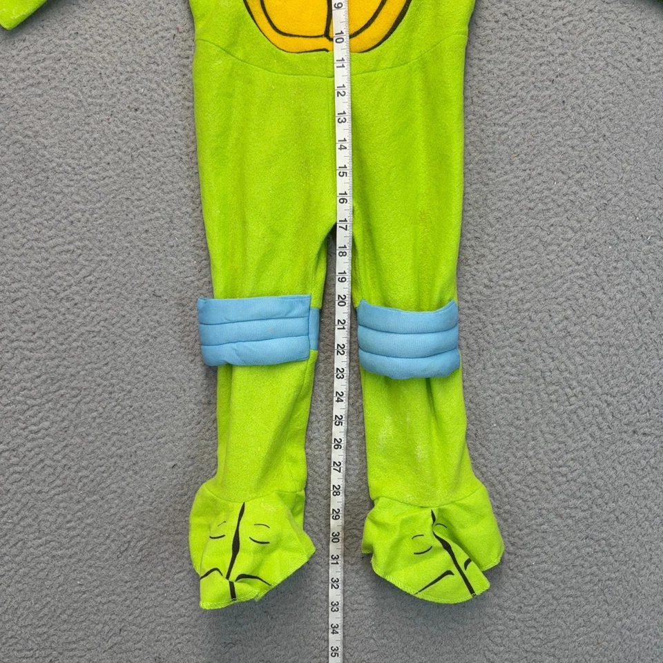 Disfraz de Tortugas Ninja Adolescentes Mutantes Leonardo Niño Pequeño 4-5 Verde Foto 4 de 4