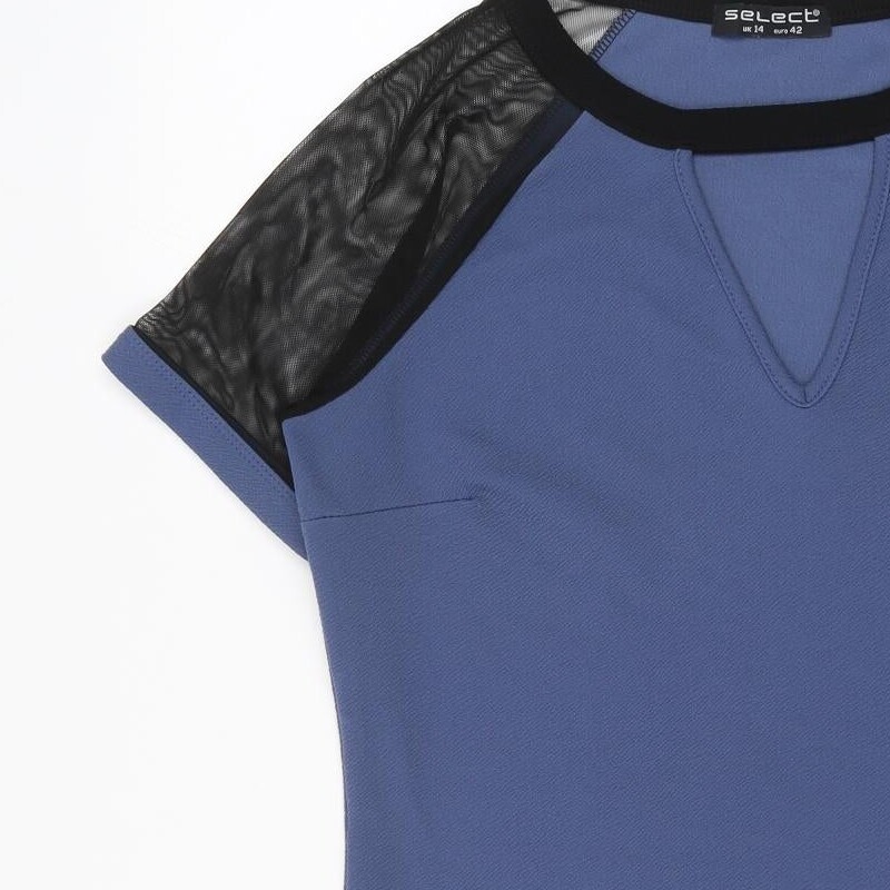 Select Womens Blue Polyester Blend Shift Size 14 - image 6