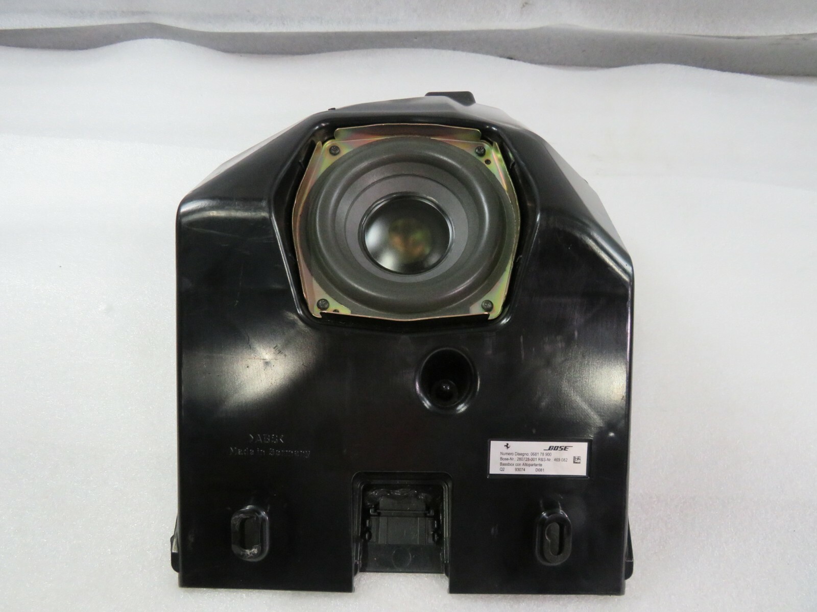 Ferrari 599 GTB, 612 Scaglietti, Front Subwoofer Box, Used, P/N 68178900